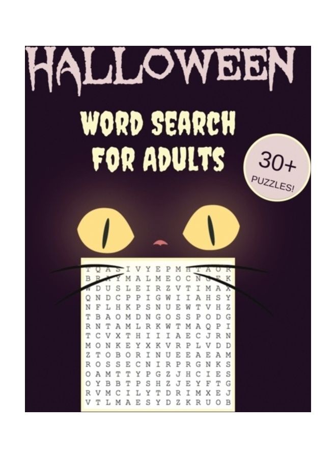 Halloween Word Search For Adults: 30+ Puzzles Paperback English by Makmak Puzzle Books