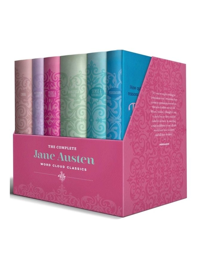 6-Piece The Complete Word Cloud Classics Boxed Set Hardcover English by Jane Austen - 43928 