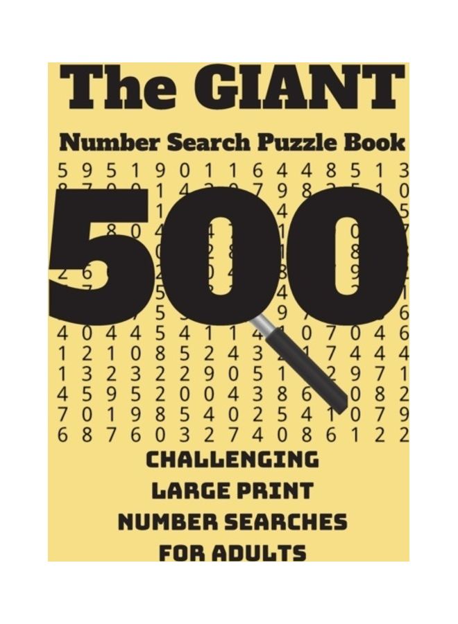 The Giant Number Search Puzzle Book: 500 Challenging Large Print Number Searches for Adults paperback english