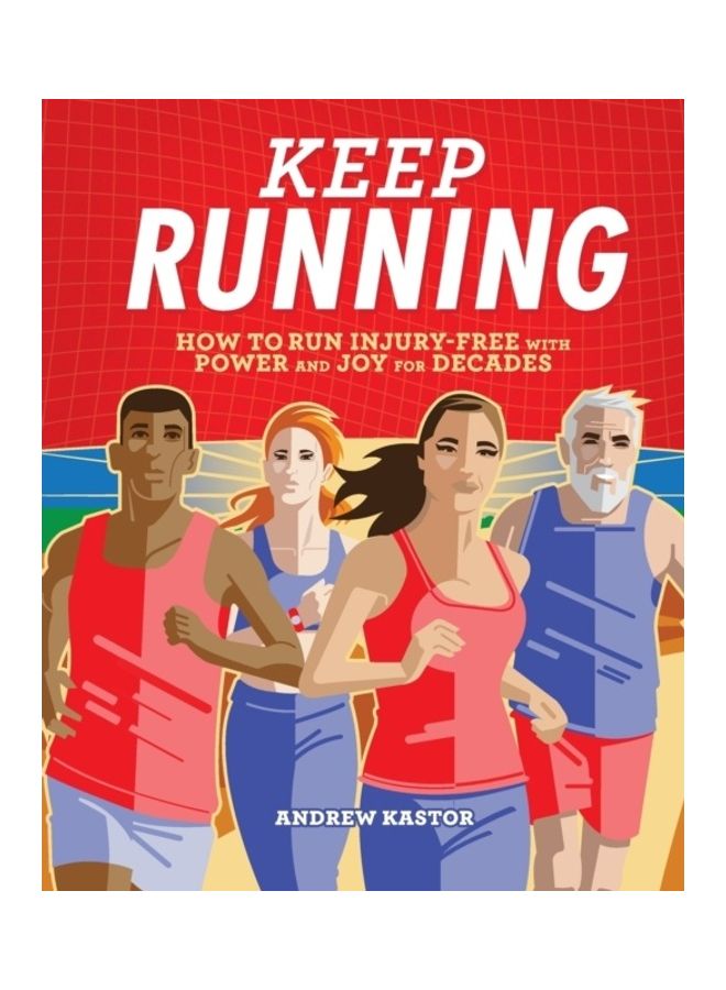 نمط مطبوع بعبارة "Keep Running" غلاف ورقي الإنجليزية