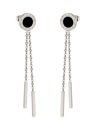 Alissa Trendy Tassel Roman Numerals Chain Long Dangle Drop Earrings - v1612002316/N44064111A_1