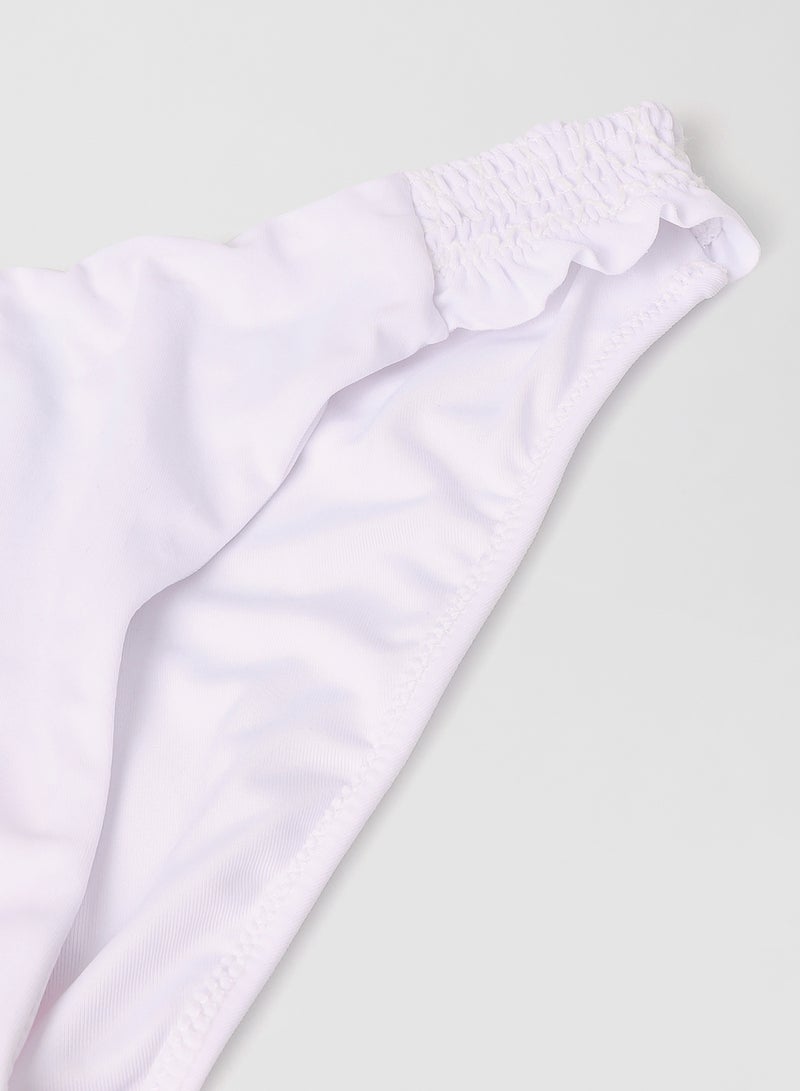 trendyol Smock Trim Bikini Bottoms White  - Image 2