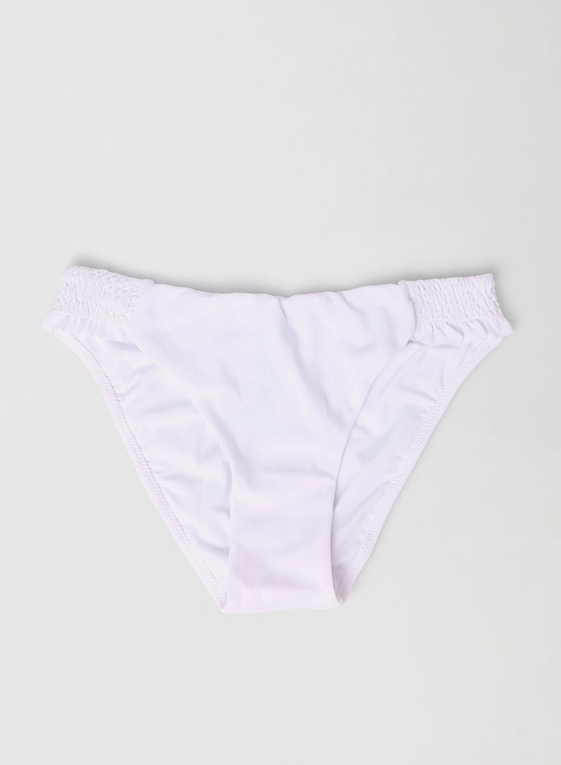 trendyol Smock Trim Bikini Bottoms White  - Image 4