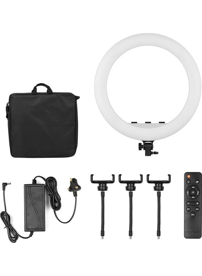 ضوء LED حلقي قابل للتعتيم أبيض - Image 1