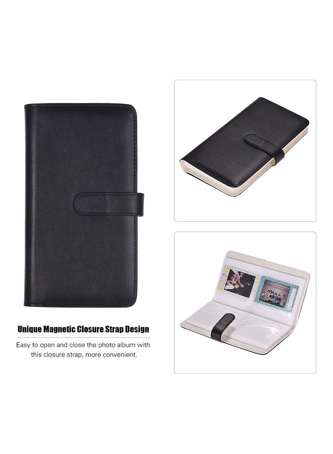 80-Pockets Portable Photo Album Black  - Image 2