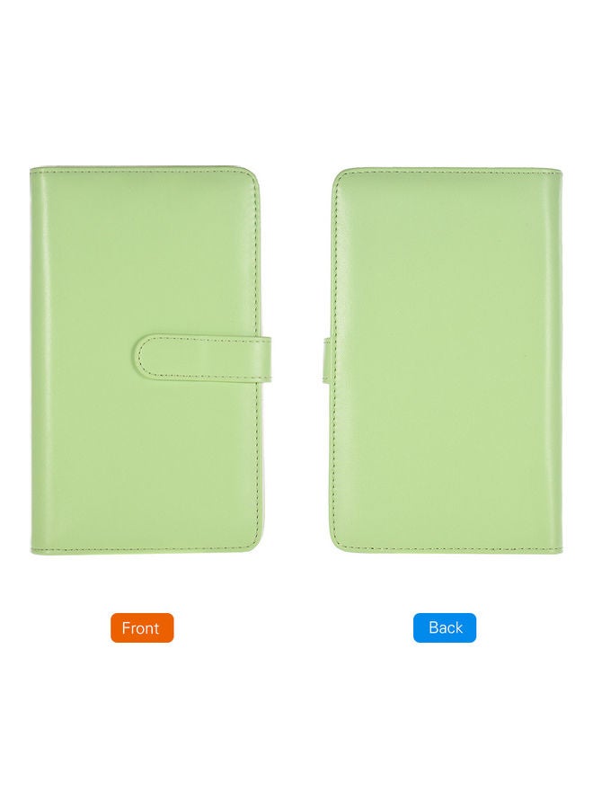 108-Pockets Portable Photo Album Green - Image 4