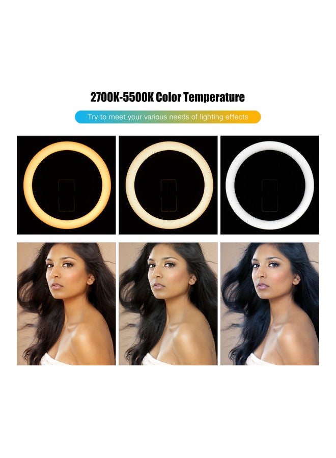 LED Ring Light With Tripod Stand Multicolour - Image 3