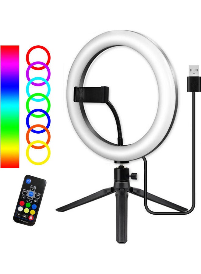 LED Ring Light With Tripod Kit Multicolour - Image 4