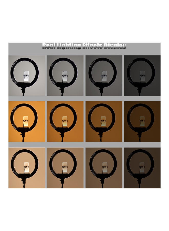 LED Ring Light With Tripod Stand Multicolour