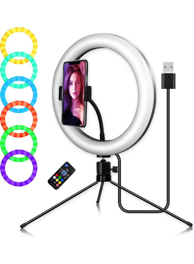 طقم مصابيح حلقية بسطوع قابل للتعديل متعدد الألوان - Image 1