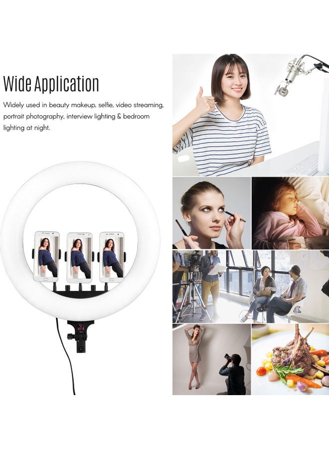 Dimmable Video LED Ring Light Set White - Image 2