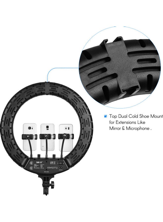 Dimmable Video LED Ring Light Set White - Image 3