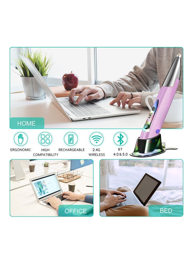 Three Mode Wireless Optical Pen Mouse Grey/Black - Image 4