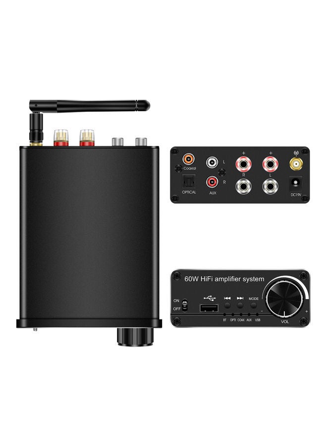 HiFi Bluetooth Audio Receiver Amplifier V8671-V Black - Image 2