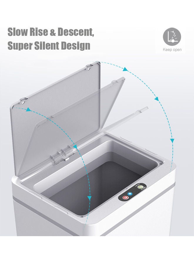 Generic Sensor Trash Can White/Grey 26.80x19.80x23.80cm  - Image 2