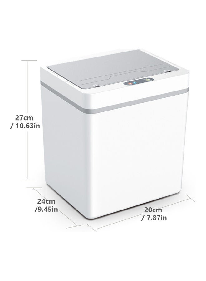 Generic Sensor Trash Can White/Grey 26.80x19.80x23.80cm  - Image 4