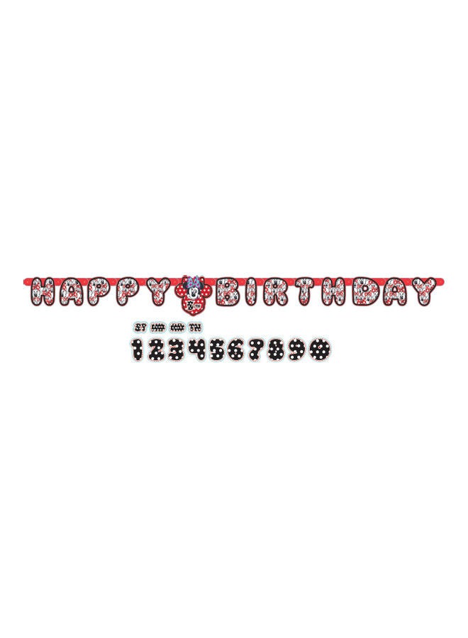 Amscan Minnie Mouse Happy Birthday Themed Banner 1.8meter 