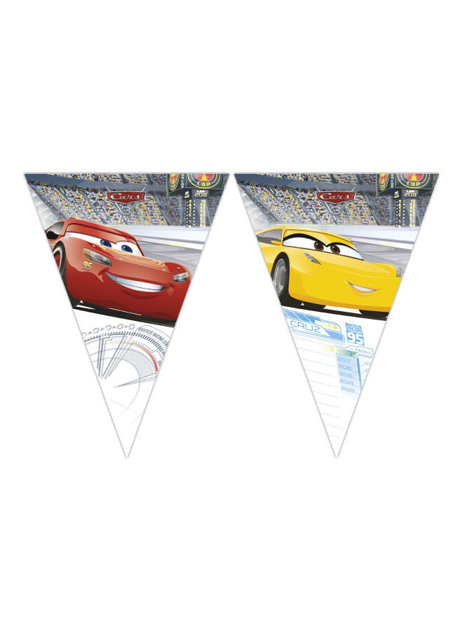 بروكوس لافتة بتصميم أعلام مثلثة الشكل من فيلم "Cars 3" من ديزني