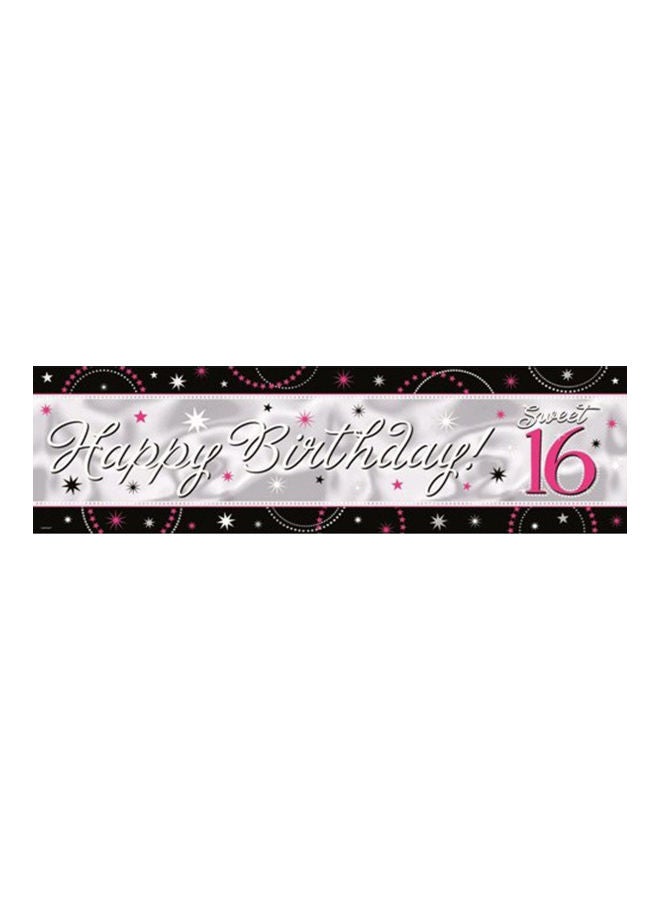 Amscan Sweet 16 Sparkle Birthday Banner