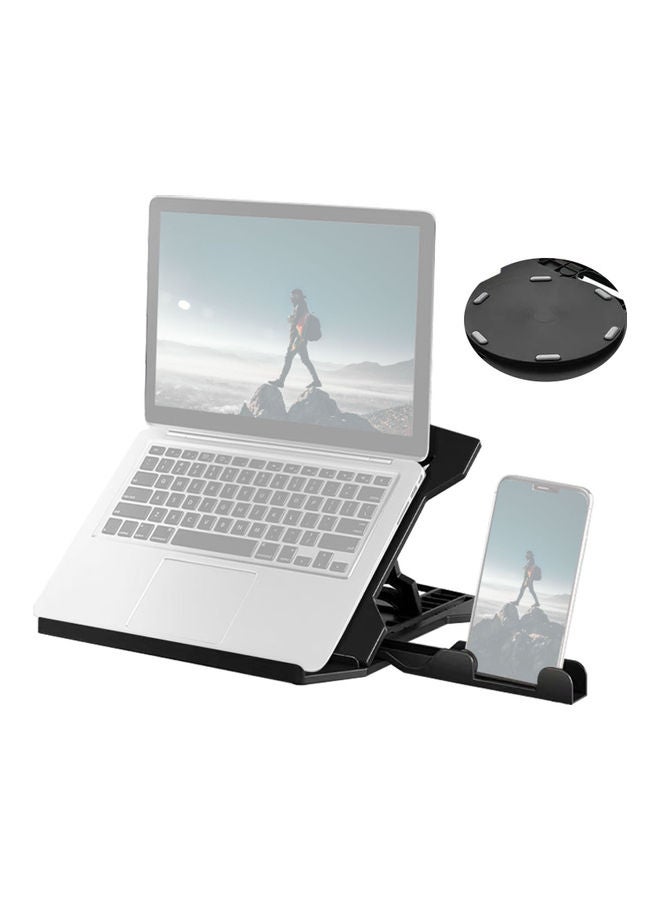 Portable Laptop Riser Foldable Stand Black - Image 2