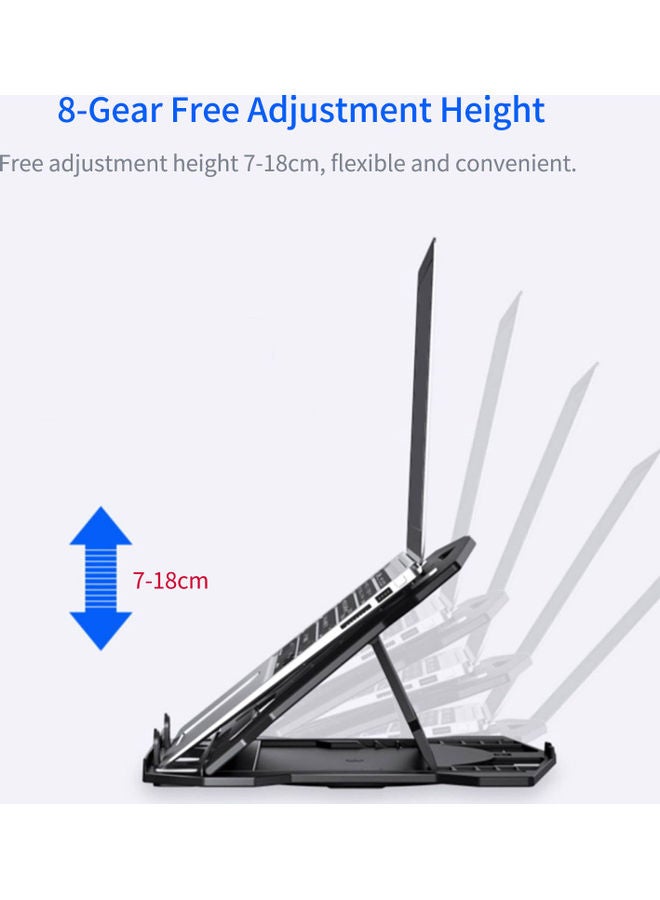Portable Laptop Riser Foldable Stand Black - Image 5