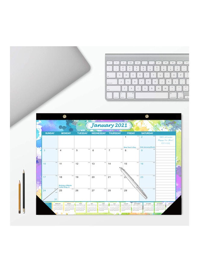 Generic Calendar Planner Jan 2021-Dec With Corner Protectors multicolour  - Image 2
