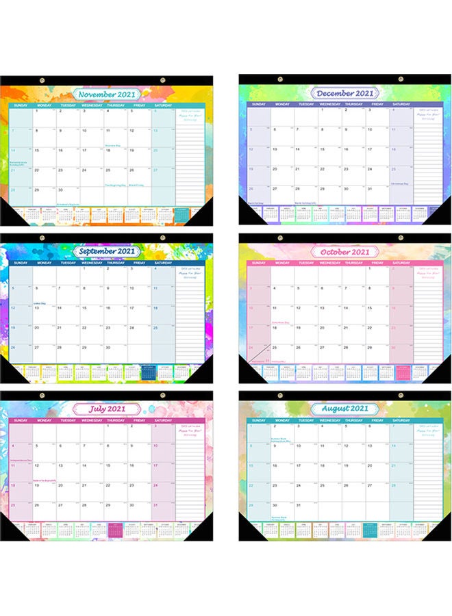 Generic Calendar Planner Jan 2021-Dec With Corner Protectors multicolour  - Image 3