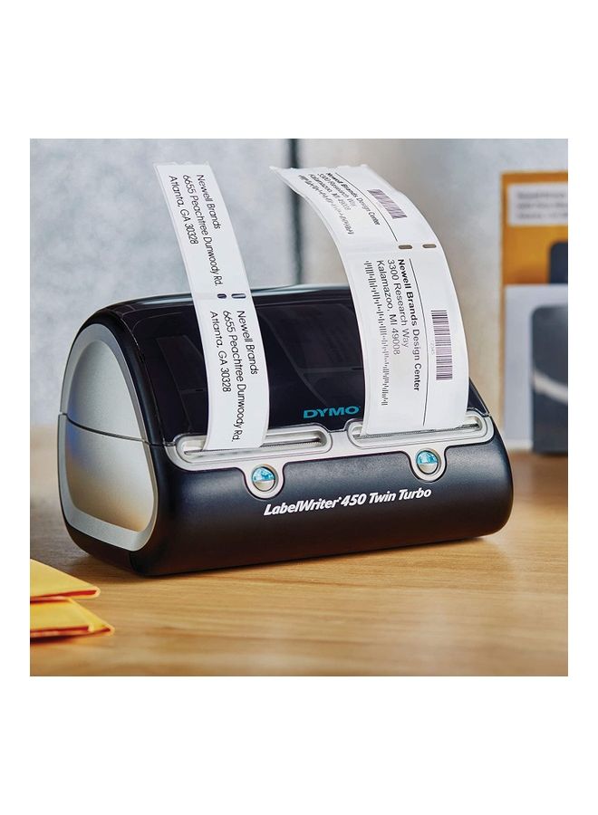 Dymo Labelwriter 450 Twin Turbo Label Receipt Printer Black - Image 3