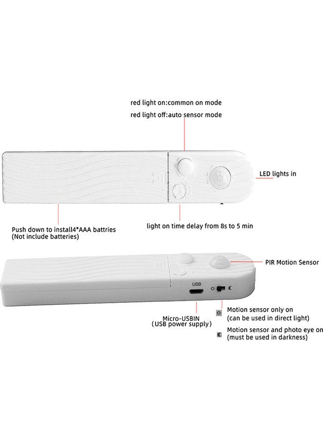 LED Strip Tape Light With Motion Sensor White/Black - Image 5