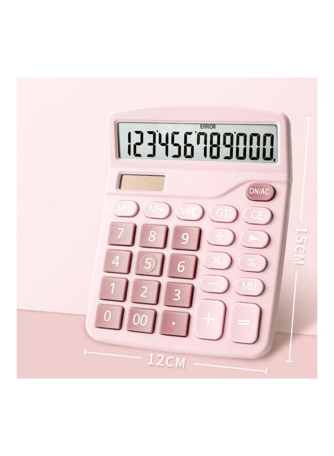 Generic 12-Digit Desktop Standard Function Calculator Pink  - Image 3
