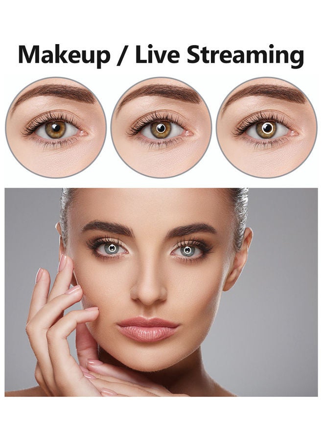 LED Fill Ring Light With Ballhead Adapter Black - Image 4