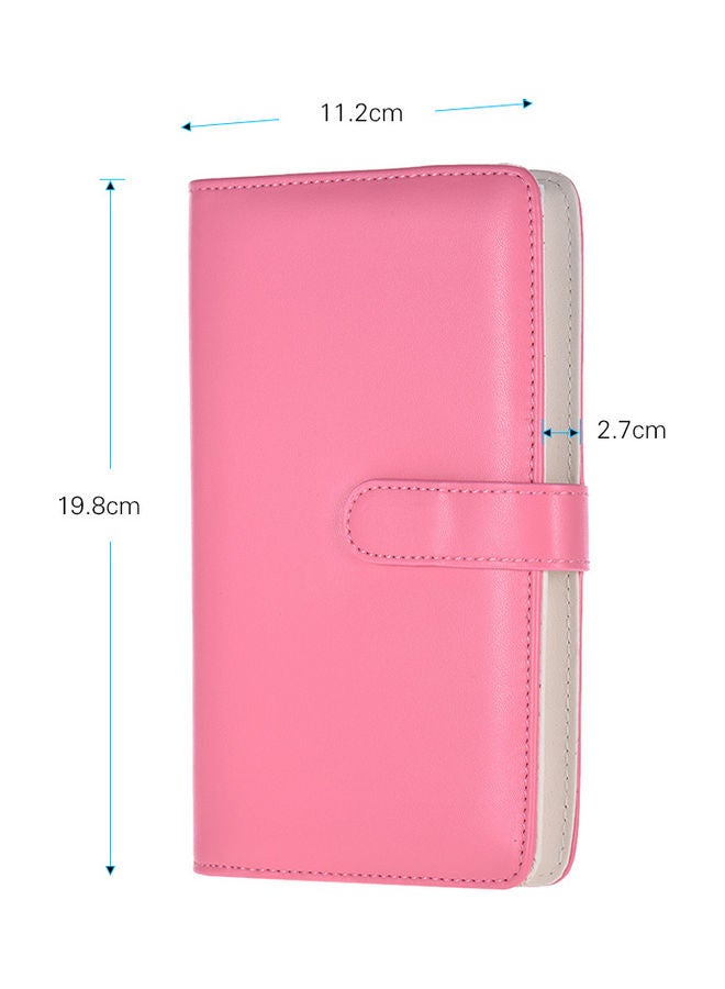Generic 108-Pockets Portable Photo Album Pink  - Image 2