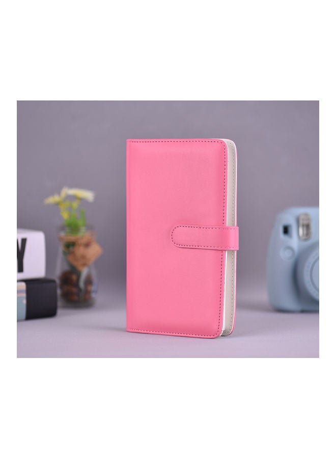 Generic 108-Pockets Portable Photo Album Pink  - Image 3