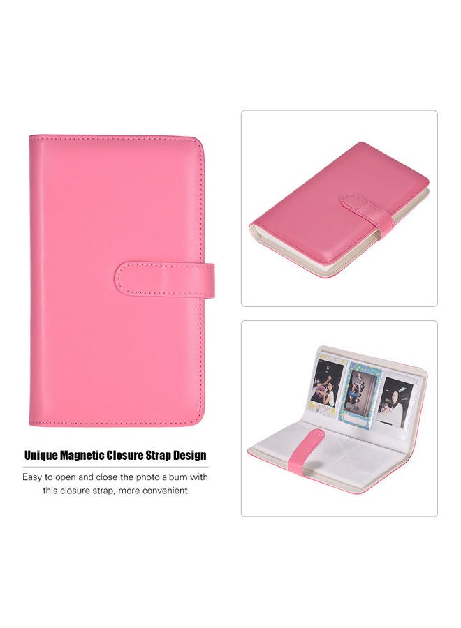 Generic 108-Pockets Portable Photo Album Pink  - Image 5