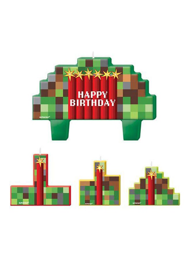 أمسكان طقم شموع عيد ميلاد من 4 قطع من مستلزمات تي إن تي بارتي!