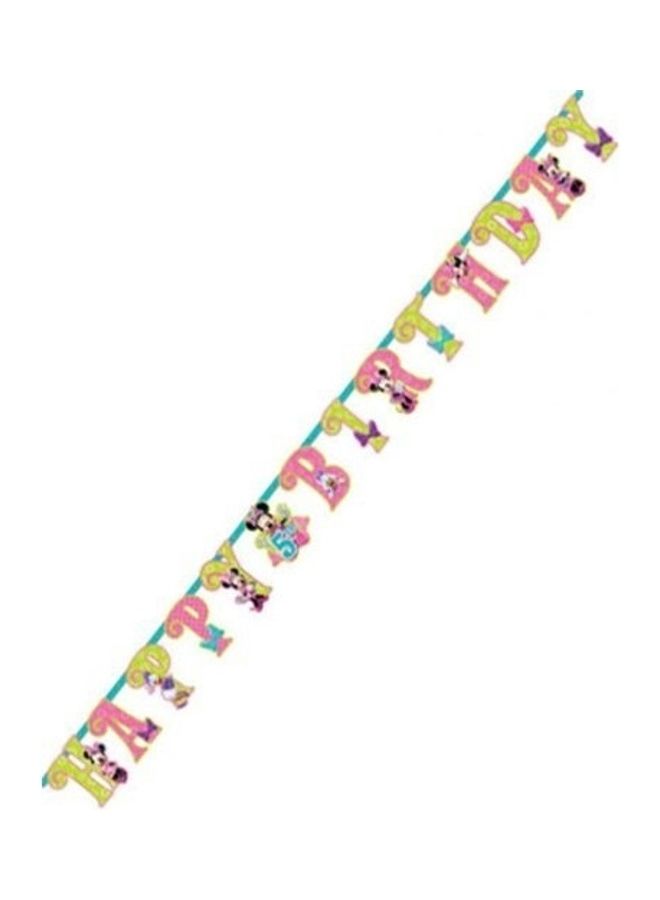 Riethmuller Minnie Mouse Themed Happy Birthday Banner 