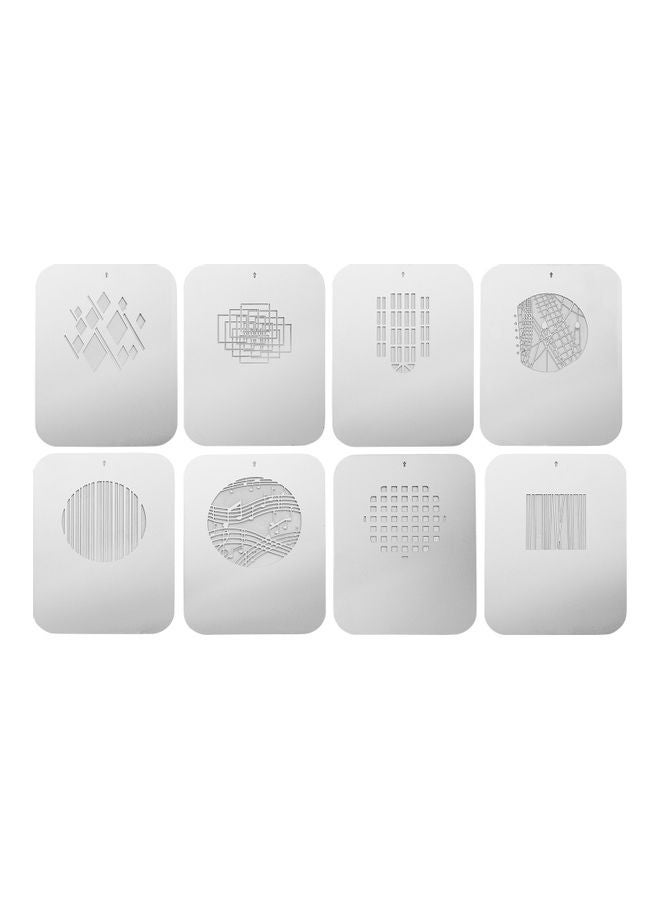 Generic 8-Piece Conical Focalize Condenser Patterned Photography Light Plate Set 8x6.1cm White  - Image 1