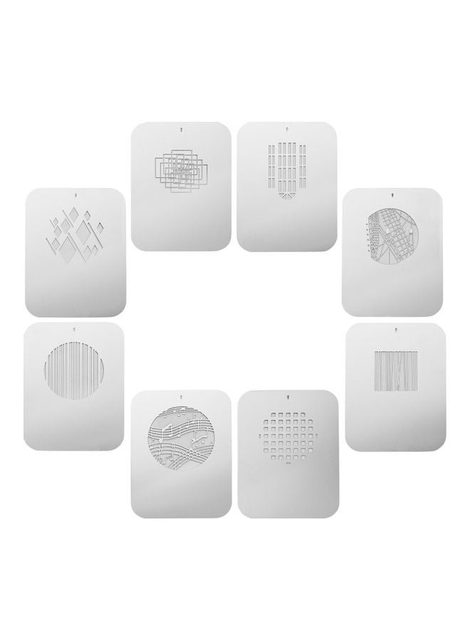 Generic 8-Piece Conical Focalize Condenser Patterned Photography Light Plate Set 8x6.1cm White  - Image 4