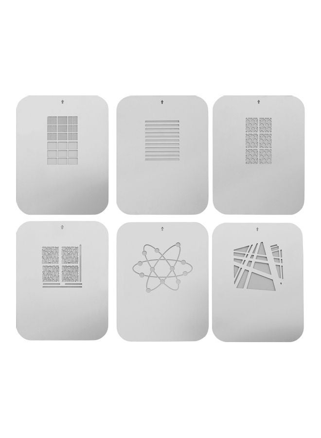 Generic 6-Piece Conical Focalize Condenser Patterned Photography Light Plate Set White  - Image 1