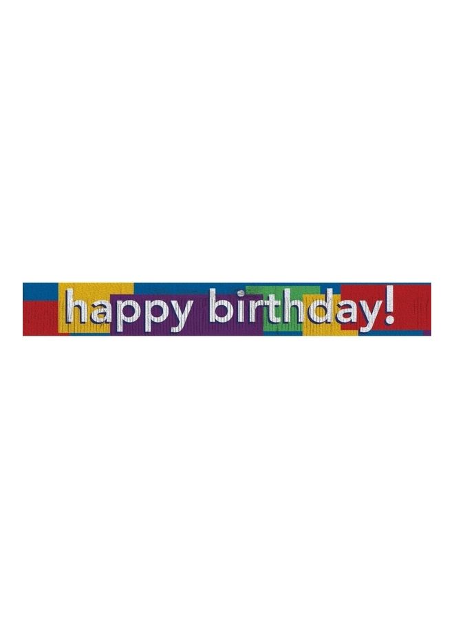 Amscan Happy Birthday Prismatic Fringer Banner