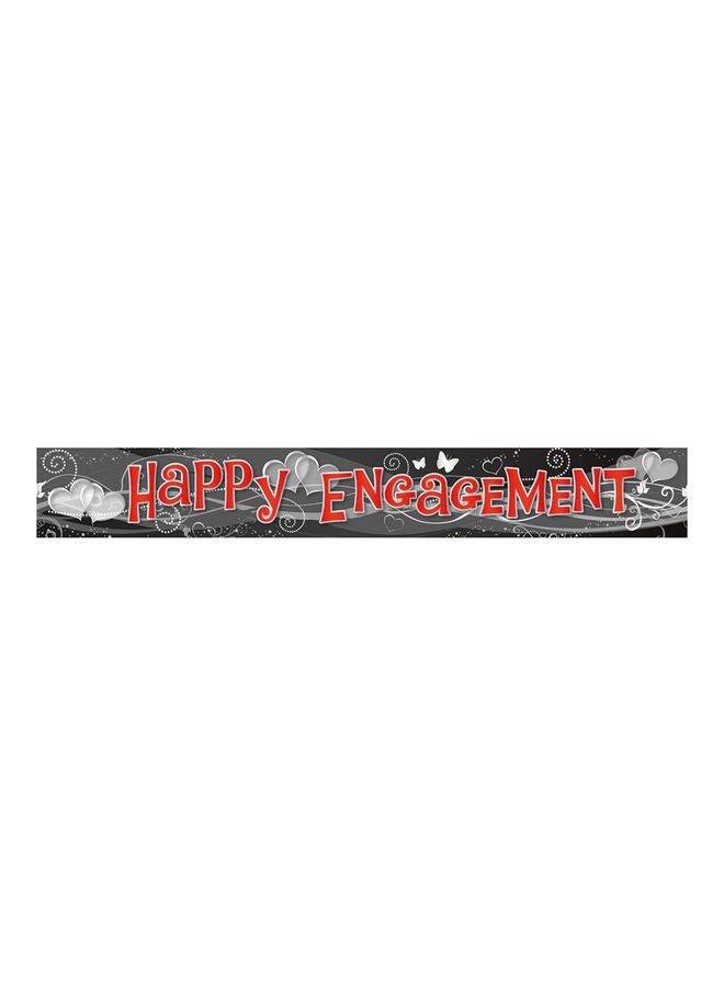 ريزكولر لافتة مكتوب عليها عبارة "Happy Engagement" 2.7متر 