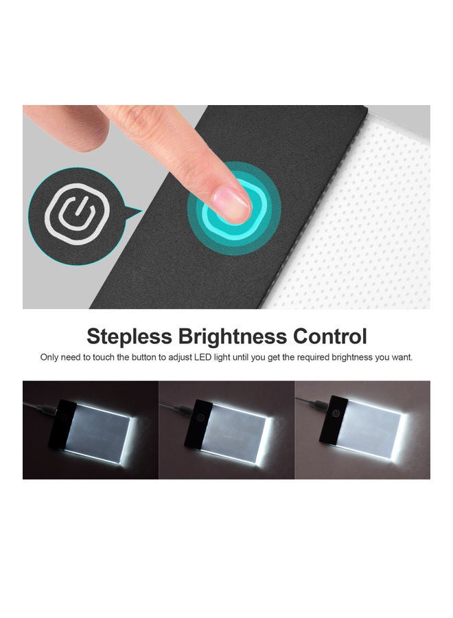 مجموعة كتاب قلاب مزود بلوحة ضوء LED وثقب للتثبيت أبيض - Image 3