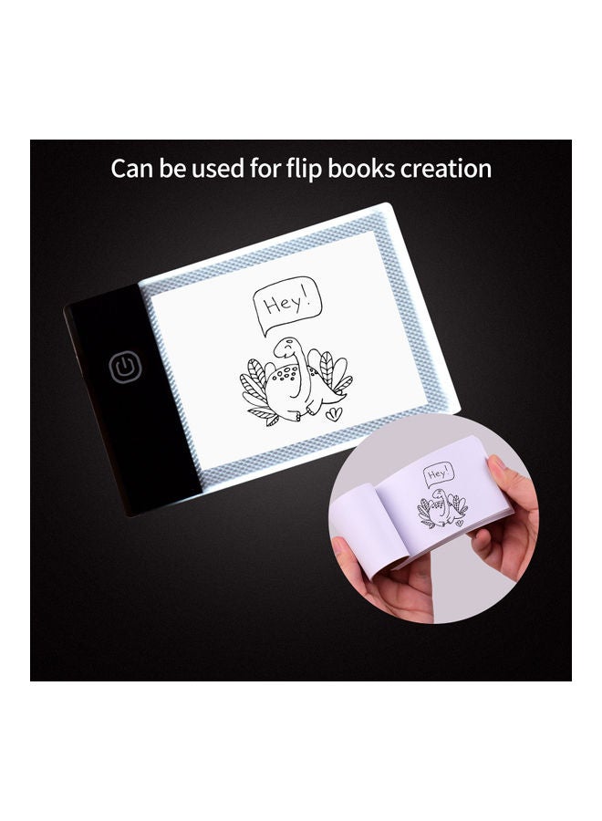 مجموعة كتاب قلاب مزود بلوحة ضوء LED وثقب للتثبيت أبيض - Image 4