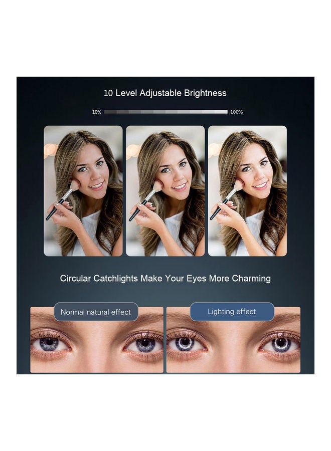 حلقة إضاءة LED قابلة للتعتيم لتصوير الفيديو أسود - Image 2