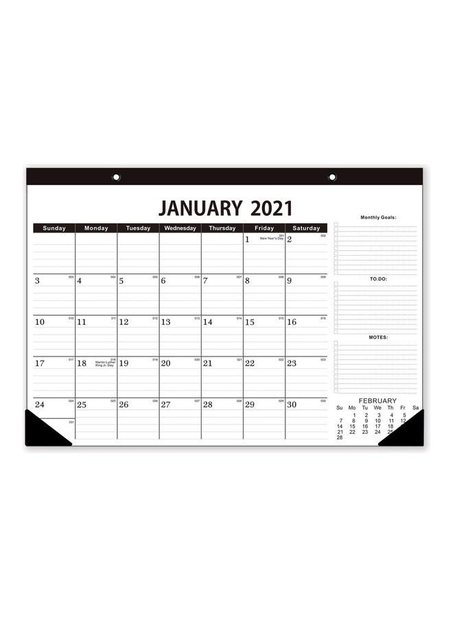 Generic - 2021-2022 Calendar With Corner Protectors Multicolour - Image 1