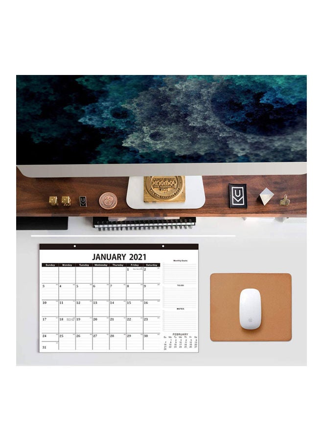 Generic - 2021-2022 Calendar With Corner Protectors Multicolour - Image 1