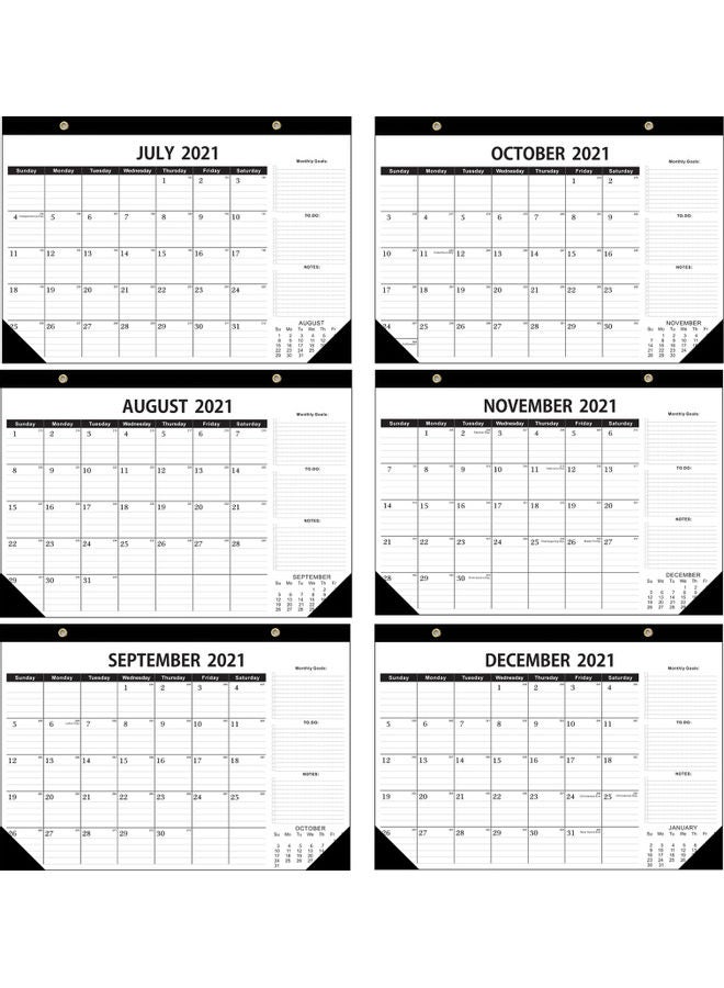 Generic - 2021-2022 Calendar With Corner Protectors Multicolour - Image 1