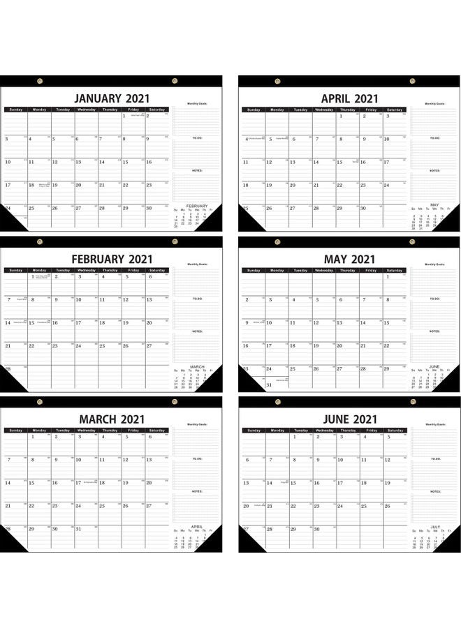Generic - 2021-2022 Calendar With Corner Protectors Multicolour - Image 1