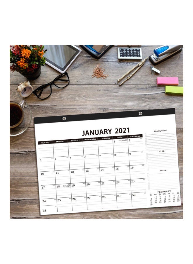Generic - 2021-2022 Calendar With Corner Protectors Multicolour - Image 1