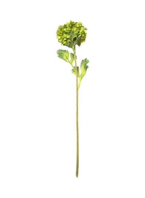 Artificial Ranunculus Raffle Flower Green 44cm